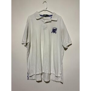 Polo Ralph Lauren Polo Shirt Mens 2XB Embroidered Scribble Crest Polo Holes